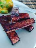 Tempeh mariné (bacon vegan)