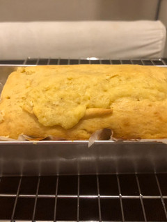 A picture of Banana Bread in Pancake Mix.