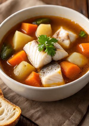 Una foto de Caldo de pescado
