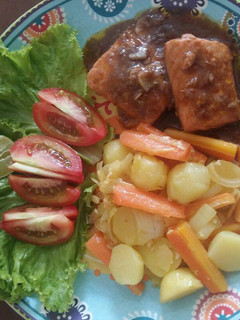 Foto resep Grill Salmon Saus Tiram