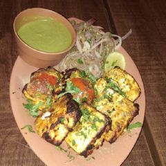 A picture of Millet coated paneer tikka.