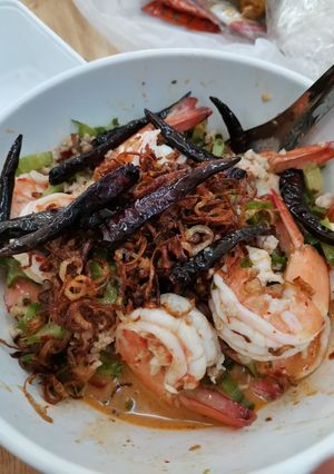 รูปของ ยำถั่วพู​กุ้ง​สด​