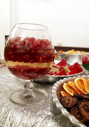 عکسی از دستور ژله یلدایی