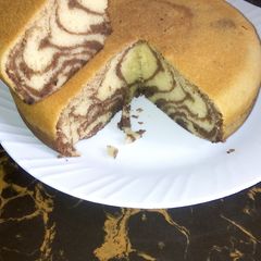 A picture of Zebra cake.