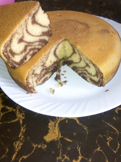 A picture of Zebra cake.