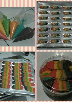 Foto resep Lidah Kucing Rainbow