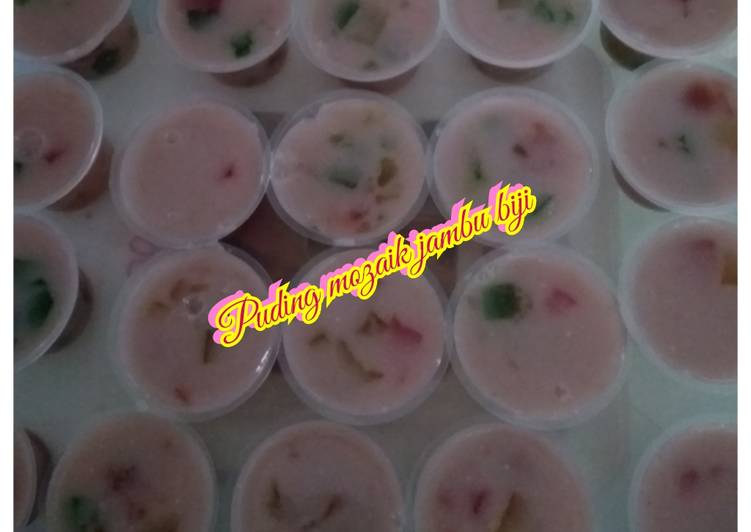 Kiat-kiat mengolah #142. Puding Mozaik Jambu Biji sedap