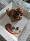 Leftover poha corn fritters
