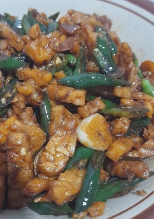 Foto resep Oseng Tempe Lombok Ijo