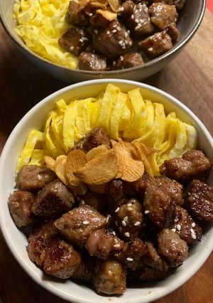 Foto resep Beef Saikoro Rice Bowl