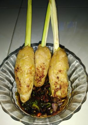 Foto resep Sate lilit sambal cacah simple