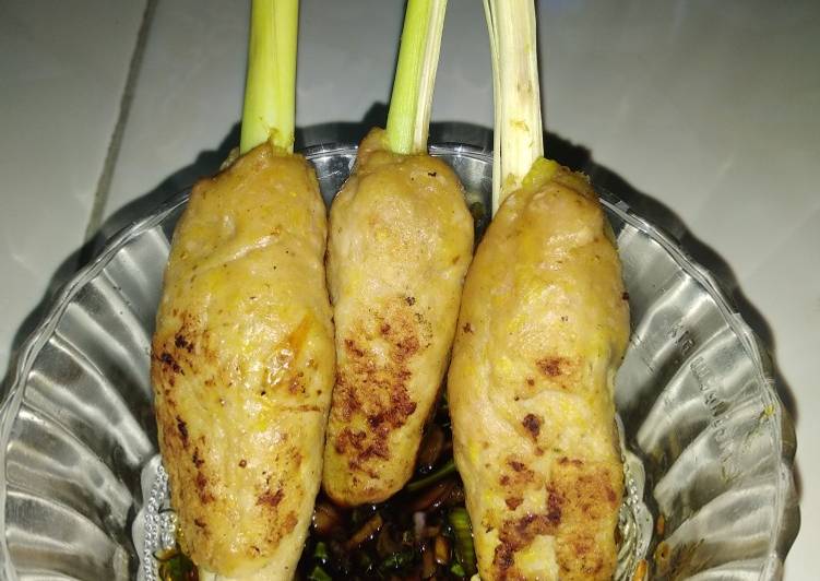 Sate lilit sambal cacah simple