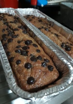 Una foto de Budín de banana integral
