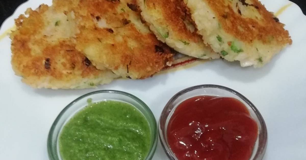 Crispie Potato Poha Tikki Recipe by Aruna Thapar Cookpad