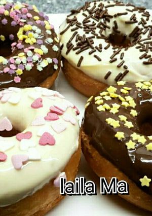 صورة لوصفة دونات هشة وخفيفة ورررروعة👌😍🍩