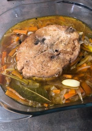 Una foto de Bonito en escabeche, veraniego o invernal, como lo hacía mi padre.