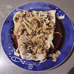 A picture of Steamed Fish with Pickled Mustard Greens.