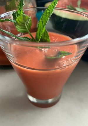 A picture of Watermelon Gazpacho – Super Refreshing!.