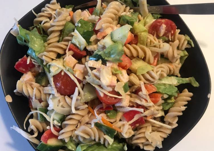 Recipe: Appetizing Kyllinge pasta salat med sennepdressing