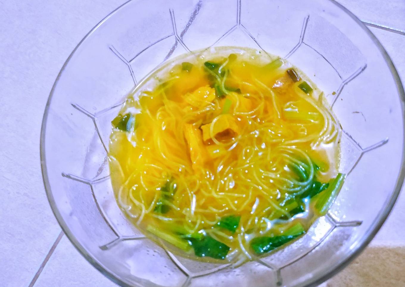 Soto daging bihun jagung (menu diet simple)