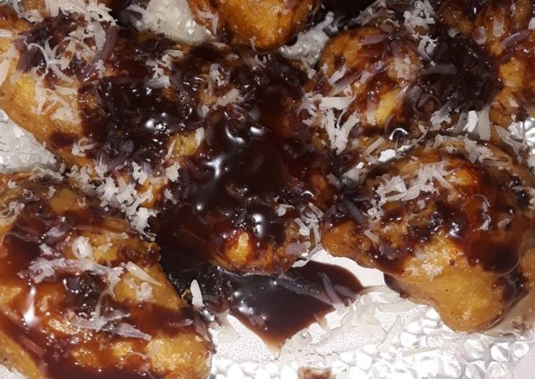 Pisang keju coklat lumer