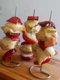 Mini brochetas de pollo en freidora de aire