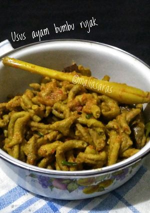Foto resep Usus ayam bumbu rujak