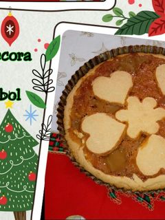 Una foto de Tarta de vainilla y dulce de leche #adornatuarbol