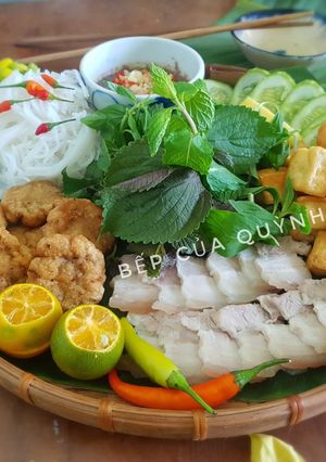 Hình của món Bún đậu mắm tôm.