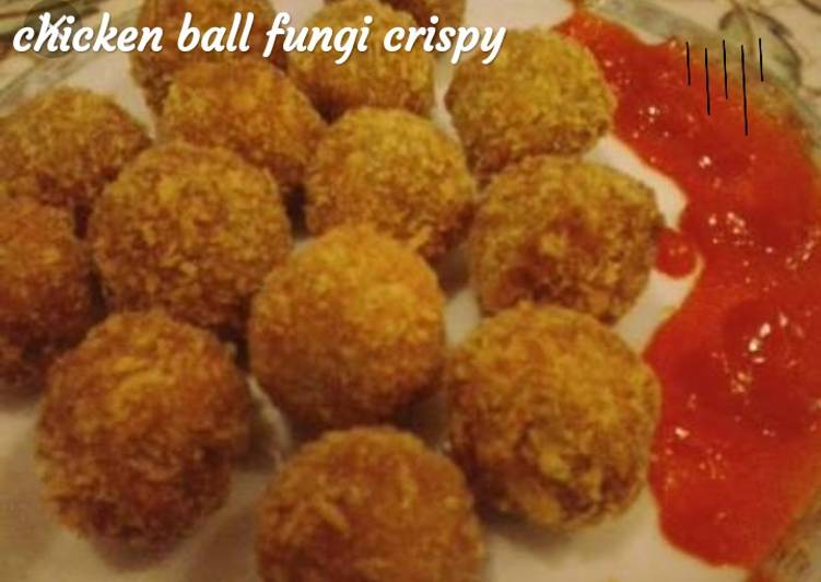 Chicken ball fungi crispy