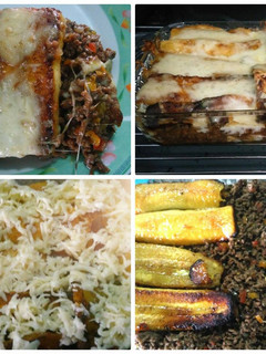 Una foto de Lasaña de carne con plátano