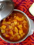আলু পেঁপের তেল ঝাল