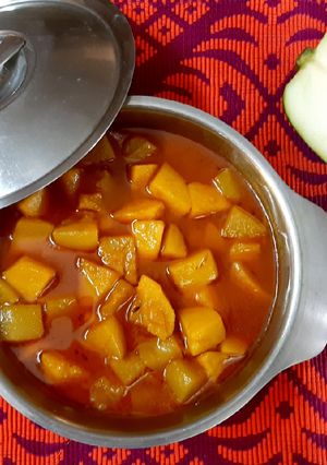 আলু পেঁপের তেল ঝাল রেসিপির প্রধান ছবি