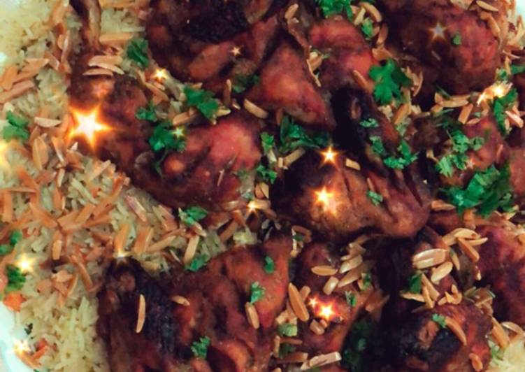 دجاج التندوري مع أرز الاوزي