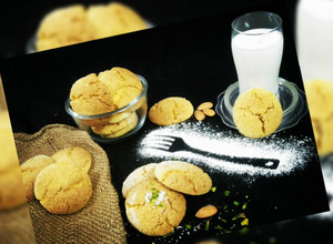 A picture of Wheat flour Custard Coconut Cookies.