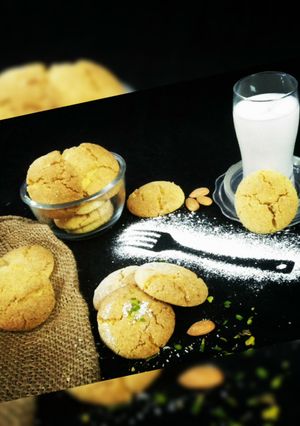 A picture of Wheat flour Custard Coconut Cookies.