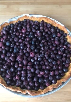 Une photo de Tarte au myrtilles sauvages toute simple