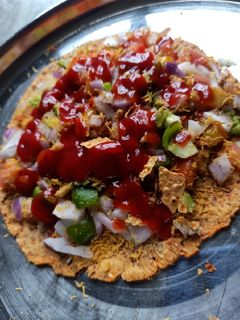 पापड़ पिज़्ज़ा(papad pizza recipe in hindi) रेसिपी मुख्य फोटो