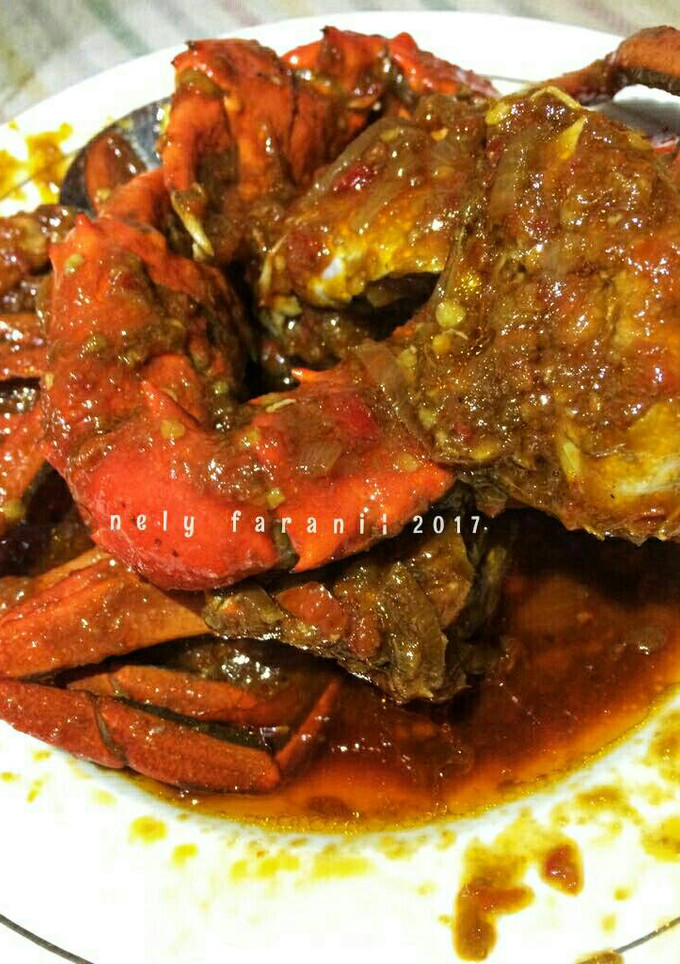 Foto resep Kepiting saus tiram / asam manis pedas
