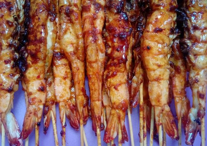 Udang bakar teflon