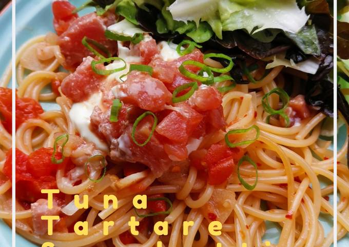 Resep Tuna Tartare Spaghetti