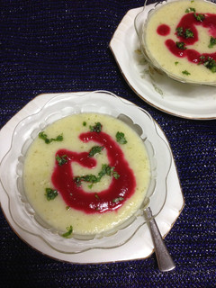 Una foto de Crema de Coliflor con Apio !