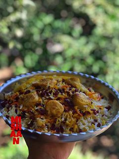 عکسی از دستور هویج پلو با مرغ رول