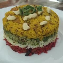 A picture of Rangeelo Rainbow Pulav.