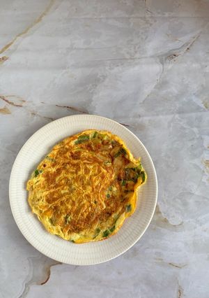 Foto resep Telur dadar bombay