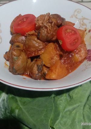 Foto resep Sambal kepah plus kentang