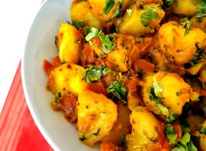 Una foto de Patatas Bombay {receta de Jamie Oliver}