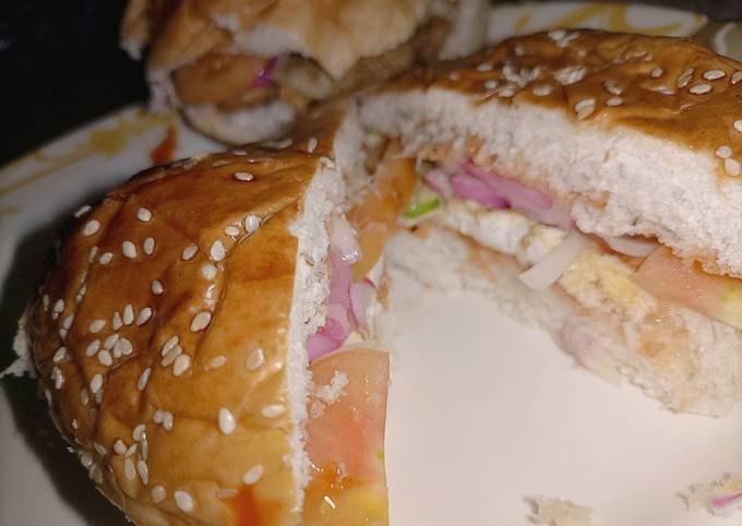 Street style anda burger 🍔 Recipe