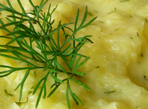 Tejszínes-kapros tökfőzelék recept fotója