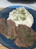 Bifes de peceto c/Puré de Papas